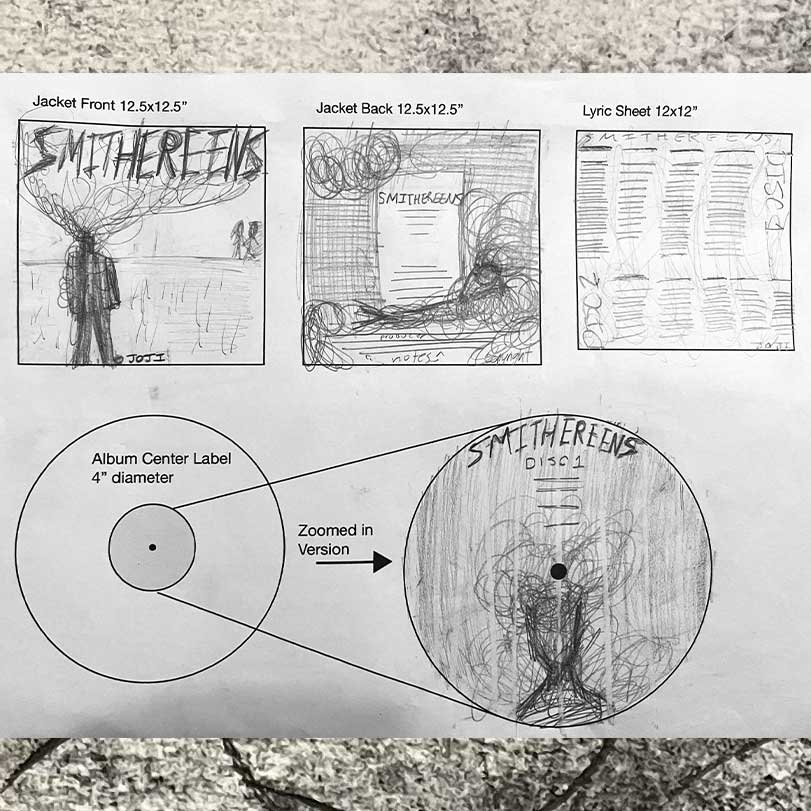  rough sketch of the layout of my vinyl