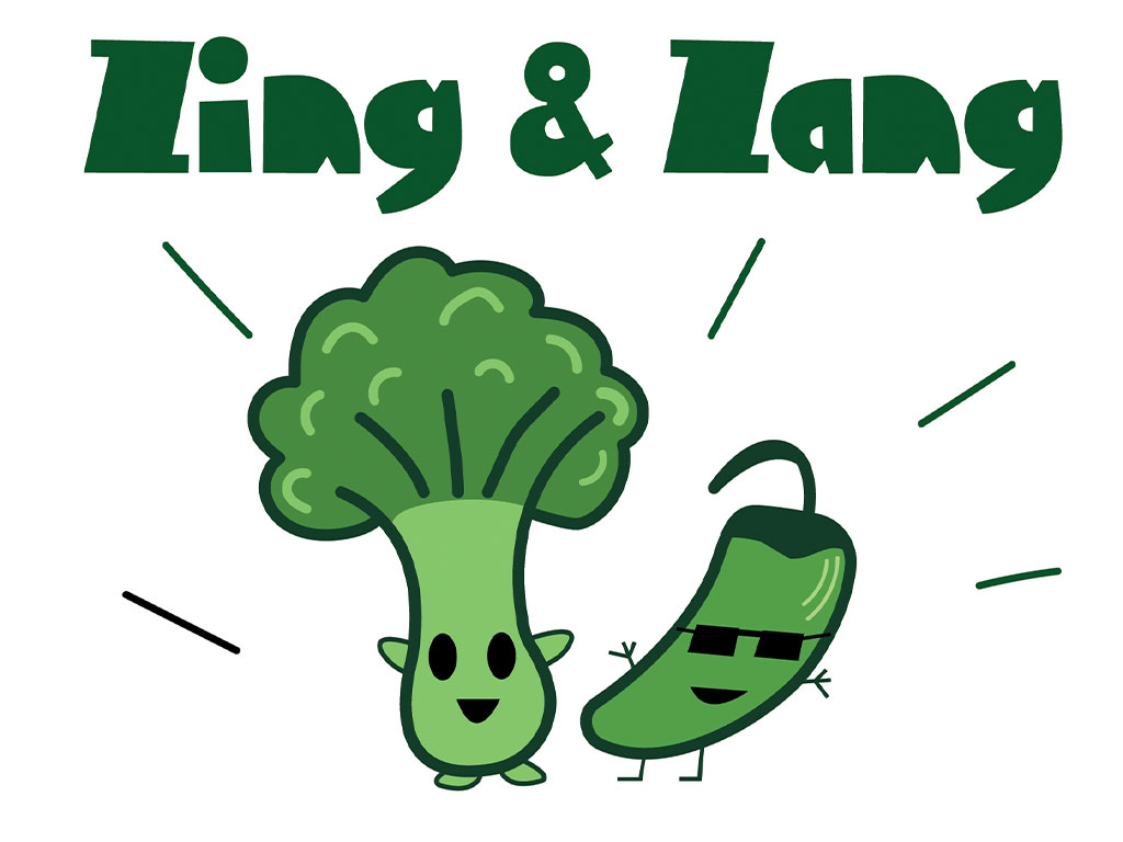 vector of xing and zang characters